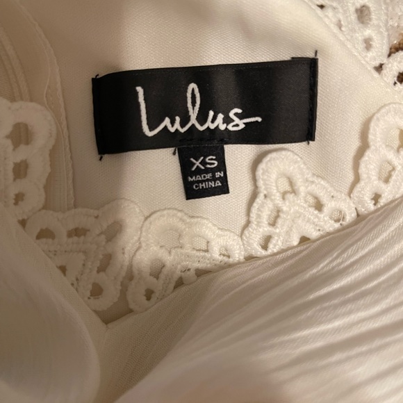 White Lace Crochet Cut Out Maxi Dress - Picture 11 of 13